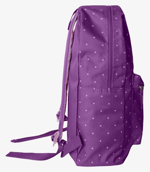 Mochila Feminina Estampada Padrao De Estrelas Clio Roxo