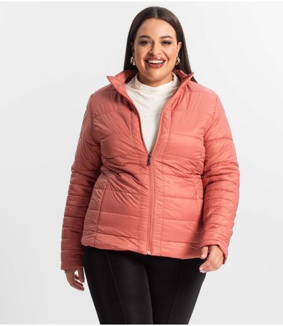 Jaqueta Microfibra Secret Glam Laranja