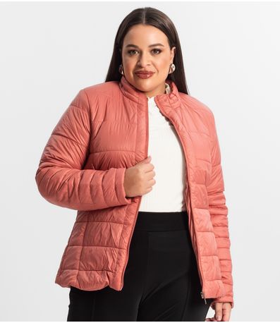 Jaqueta Microfibra Secret Glam Laranja