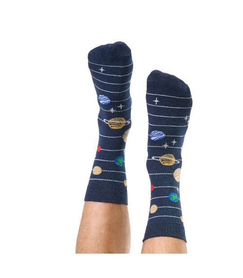 Meia Divertida Casual Masculina Cia da Meia Azul