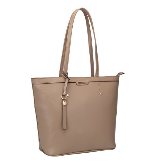 Bolsa Feminina De Ombro Alice Palucci Bege