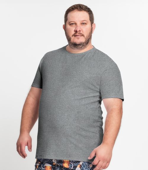 Camiseta Masculina Manga Curta KO Cinza