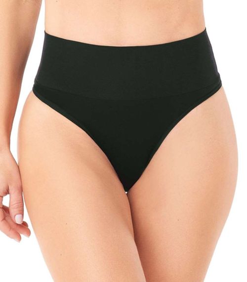 Calcinha Tanga Cós Alto Sem Costura Zee Rucci Preto