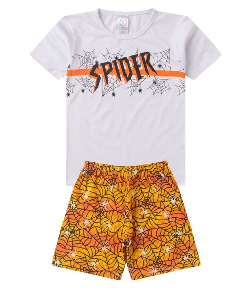 Pijama Infantil Menino Brilha No Escuro kappes Branco