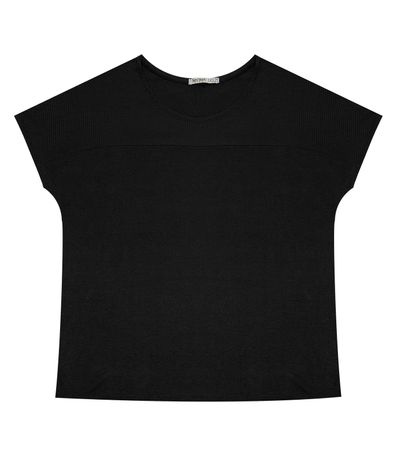 Blusa Feminina Plus Size Secret Glam Preto