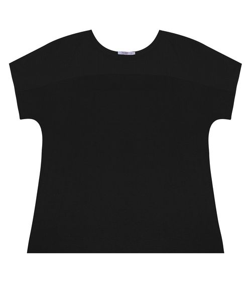 Blusa Feminina Plus Size Secret Glam Preto