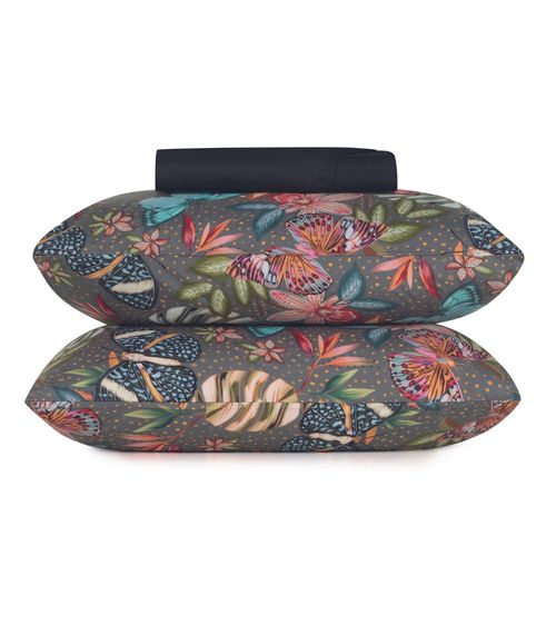 Jogo De Cama Queen Toque Acetinado Altenburg Preto