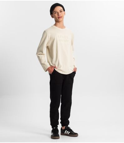 Calça Jogger Juvenil Masculia Minty Preto
