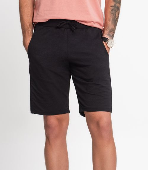 Bermuda Moletom Masculina Kohmar Preto