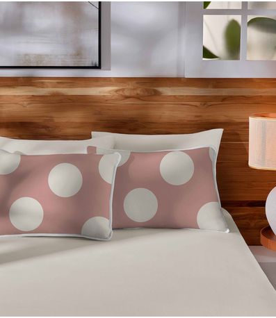Jogo de Cama Queen Premium Fio Penteado Vivaldi Rosa