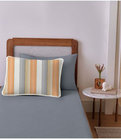 Jogo de Cama Solteiro 2pçs Vivaldi Cinza