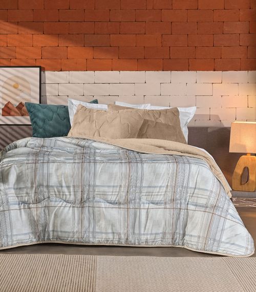 Edredom Blend Confort Queen Altenburg Marrom
