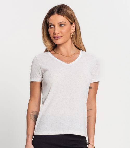 Blusa Feminina Ribana de Linho Kohmar Bege