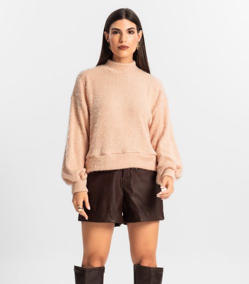 Blusão Feminino Tricô Endless Rosa