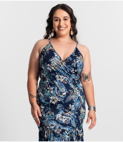 Vestido Feminino Longo De Alcinha Midsize Select Azul