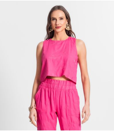 Regata De Linho Feminina Endless Rosa