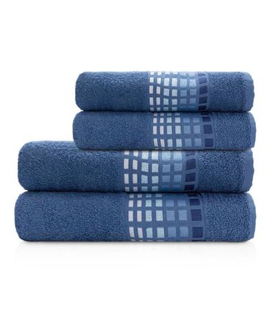Toalha De Rosto Mixer Camesa Azul