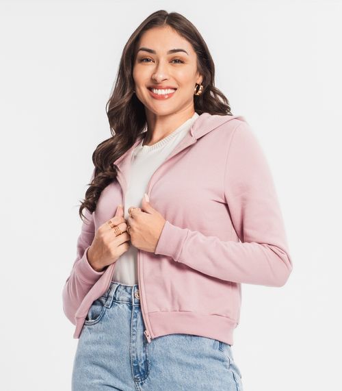 Jaqueta Feminina Com Capuz Endless Rosa