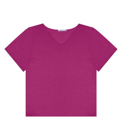 Blusa Feminina Plus Size Secret Glam Roxo
