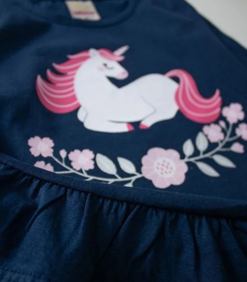 Conjunto Infantil Menina Meia Estação Laluna Azul