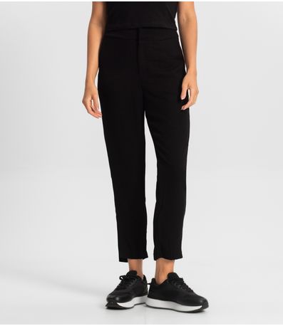 Calça Feminina em Viscose Dobby Endless Preto