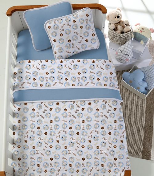 Edredom Bebê Estampado Vivaldi Azul