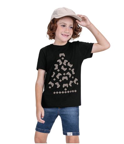 Bermuda Infantil Jeans Trick Nick Azul