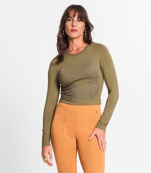 Blusa Manga Longa Feminina Endless Verde