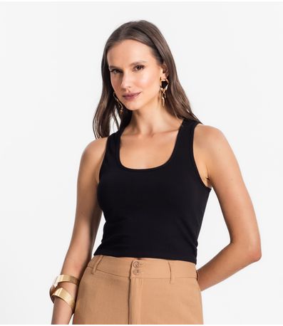 Regata De Cotton Leve Feminino Endless Preto