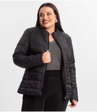 Jaqueta Microfibra Secret Glam Preto