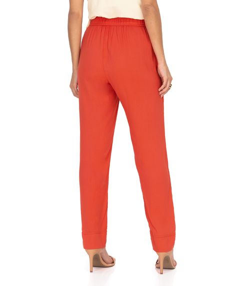 Calça Feminina Em Viscose Endless Laranja