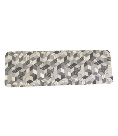 Tapete Cozinha Base Antiderrapante Tapetes Junior Cinza