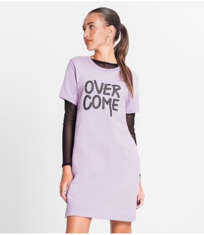 Vestido Com Blusa Juvenil Minty Roxo