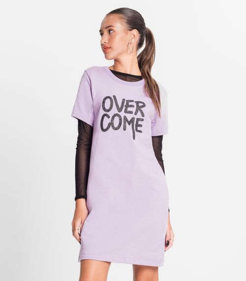 Vestido Com Blusa Juvenil Minty Roxo