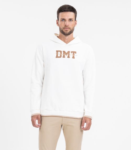 Blusão Masculino Com Capuz Moletom Diametro Bege