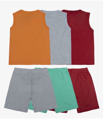 Kit Combo 3 Conjuntos Menino Sortidos Agathos Sortida