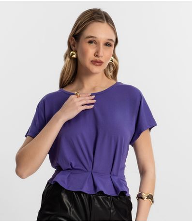Blusa Feminina Com Pregas Endless Roxo