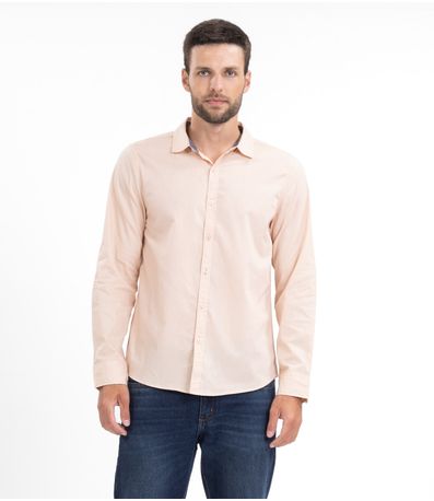 Camisa Masculina Manga Longa Diametro Rosa