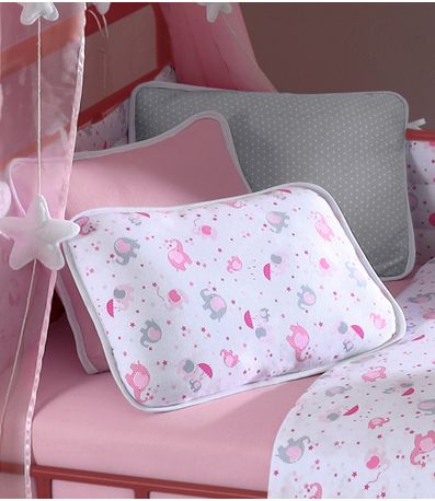 Fronha Avulsa Baby Estampada Vivaldi Cinza