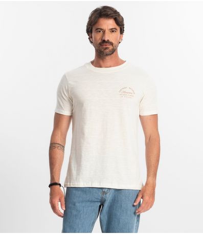 Camiseta Masculina Diametro Bege