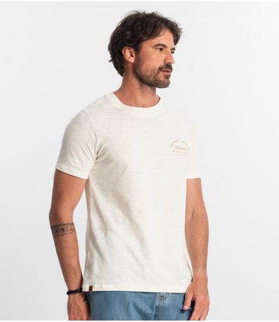 Camiseta Masculina Diametro Bege