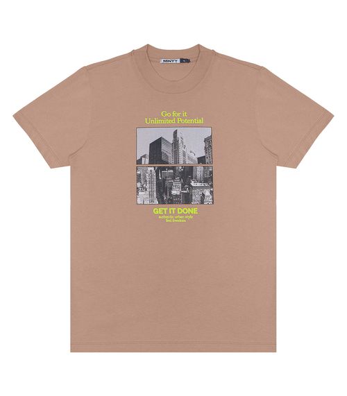 Camiseta Juvenil Feminina Minty Marrom