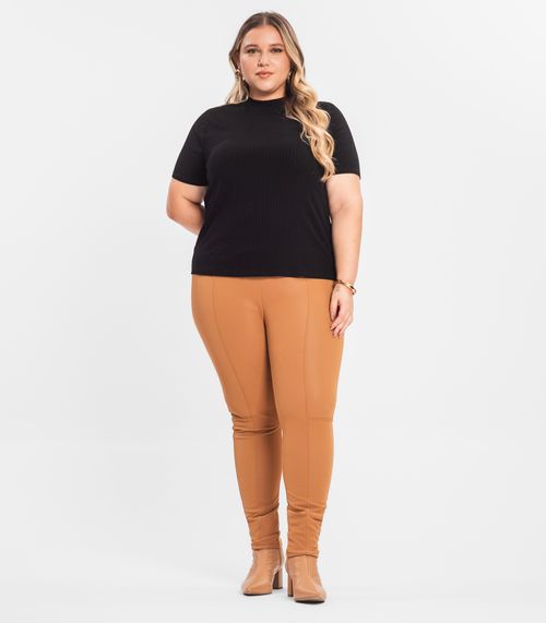 Legging Feminina Plus Size Secret Glam Marrom