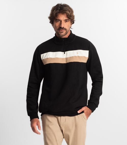 Blusão Masculino Moletom Diametro Preto