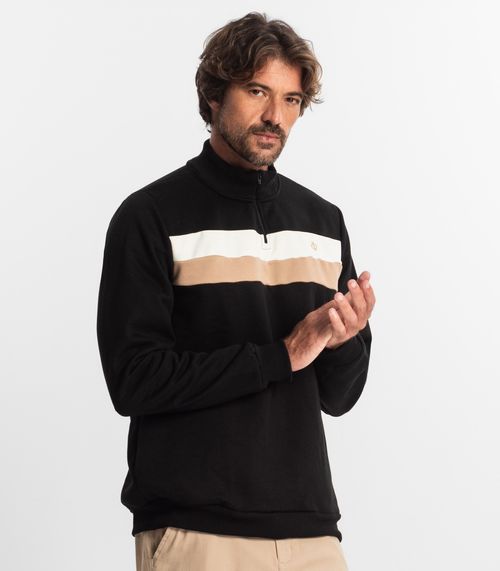 Blusão Masculino Moletom Diametro Preto