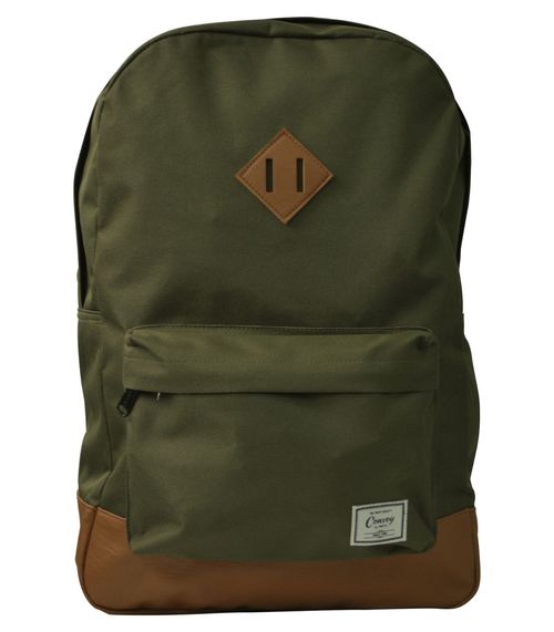 Mochila Escolar Com Bolso Frontal Yins Verde