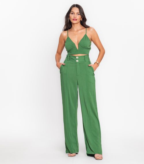 Calça Pantalona Feminina Endless Verde