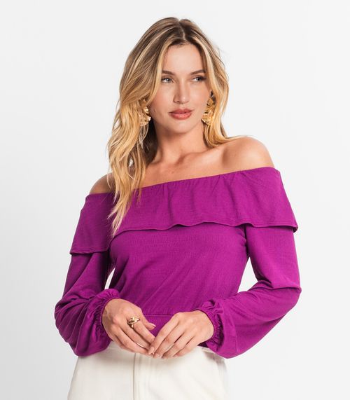 Blusa Feminina Manga Longa Endless Roxo