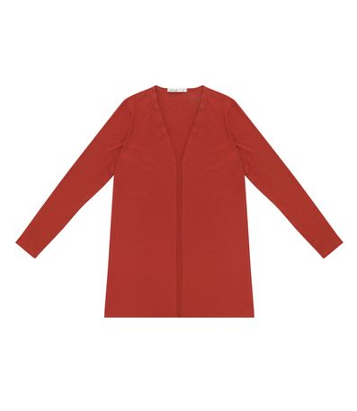 Cardigan Feminino Ribana Canelada Endless Vermelho