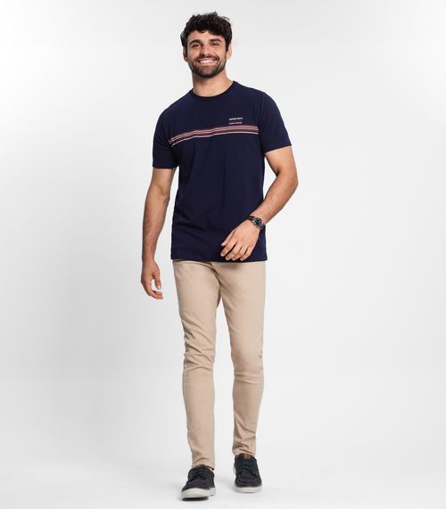 Calça Masculina Em Sarja Diametro Marrom